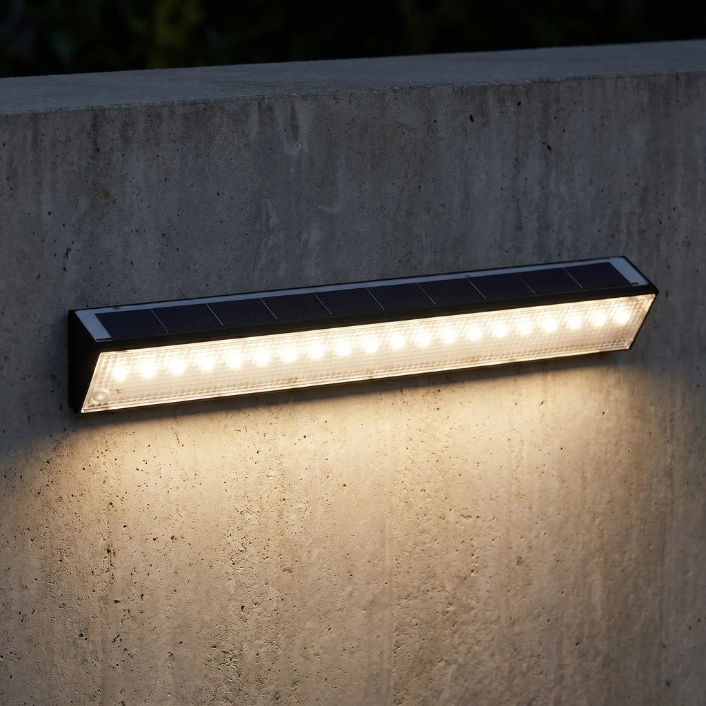 Vistari™ -  Modern Solar Wall Light -  Illuminating Outdoor Paths