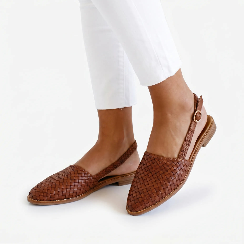 Vivera™ -  Woven Slingback Flats -  Smart Casual Outings