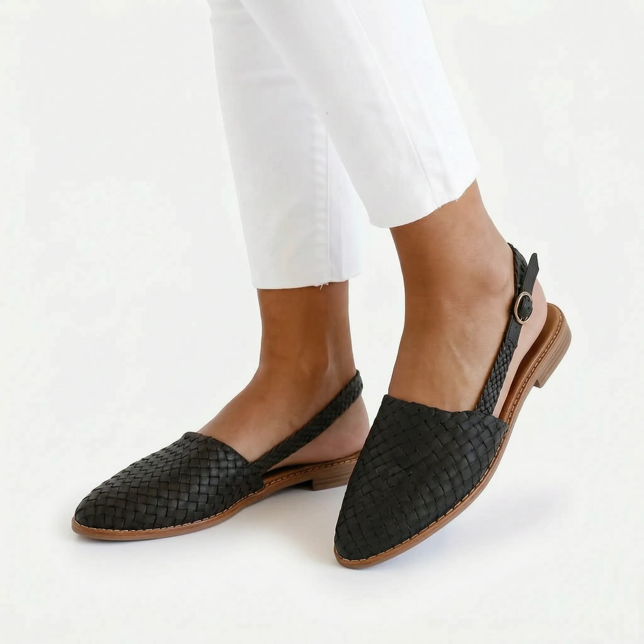 Vivera™ -  Woven Slingback Flats -  Smart Casual Outings