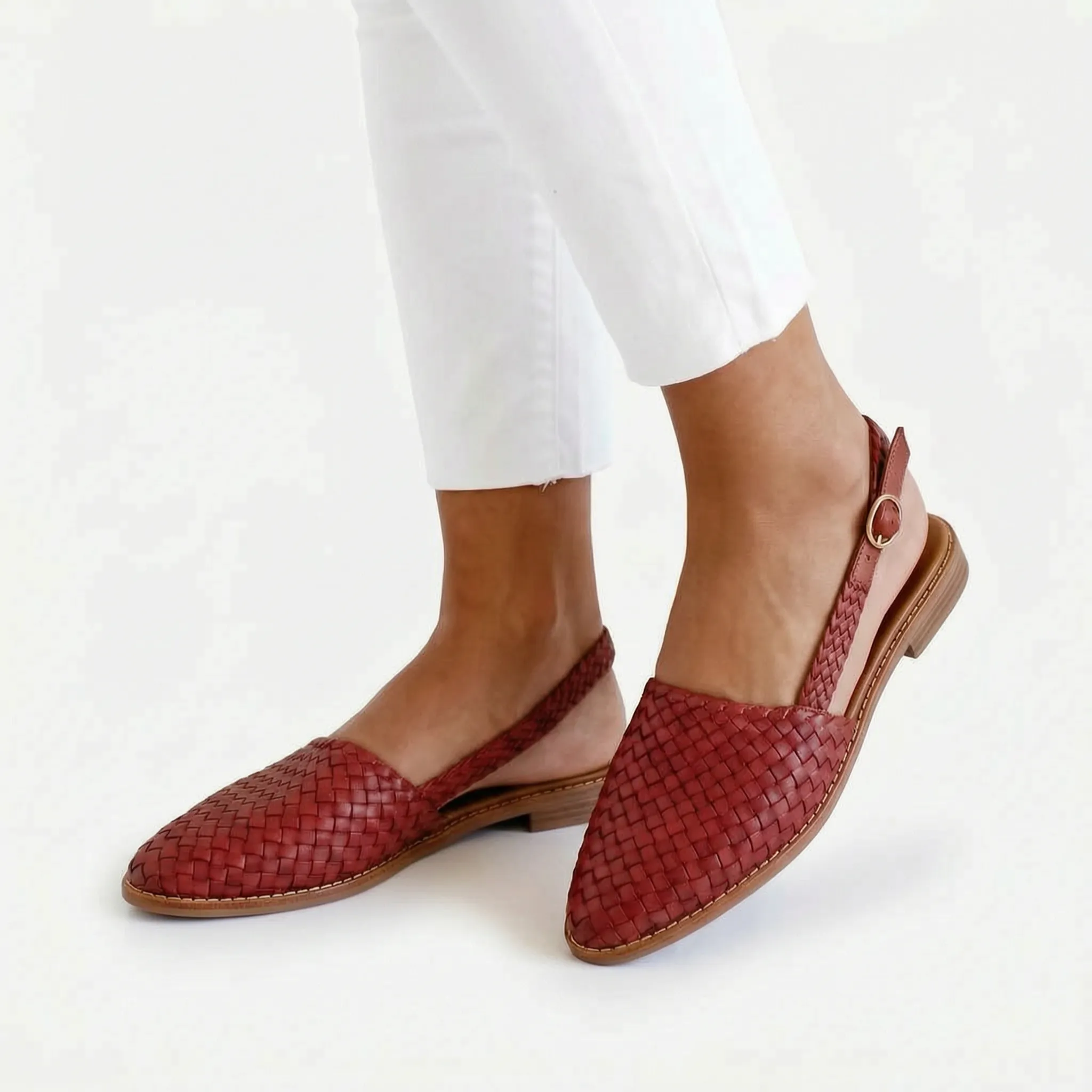 Vivera™ -  Woven Slingback Flats -  Smart Casual Outings