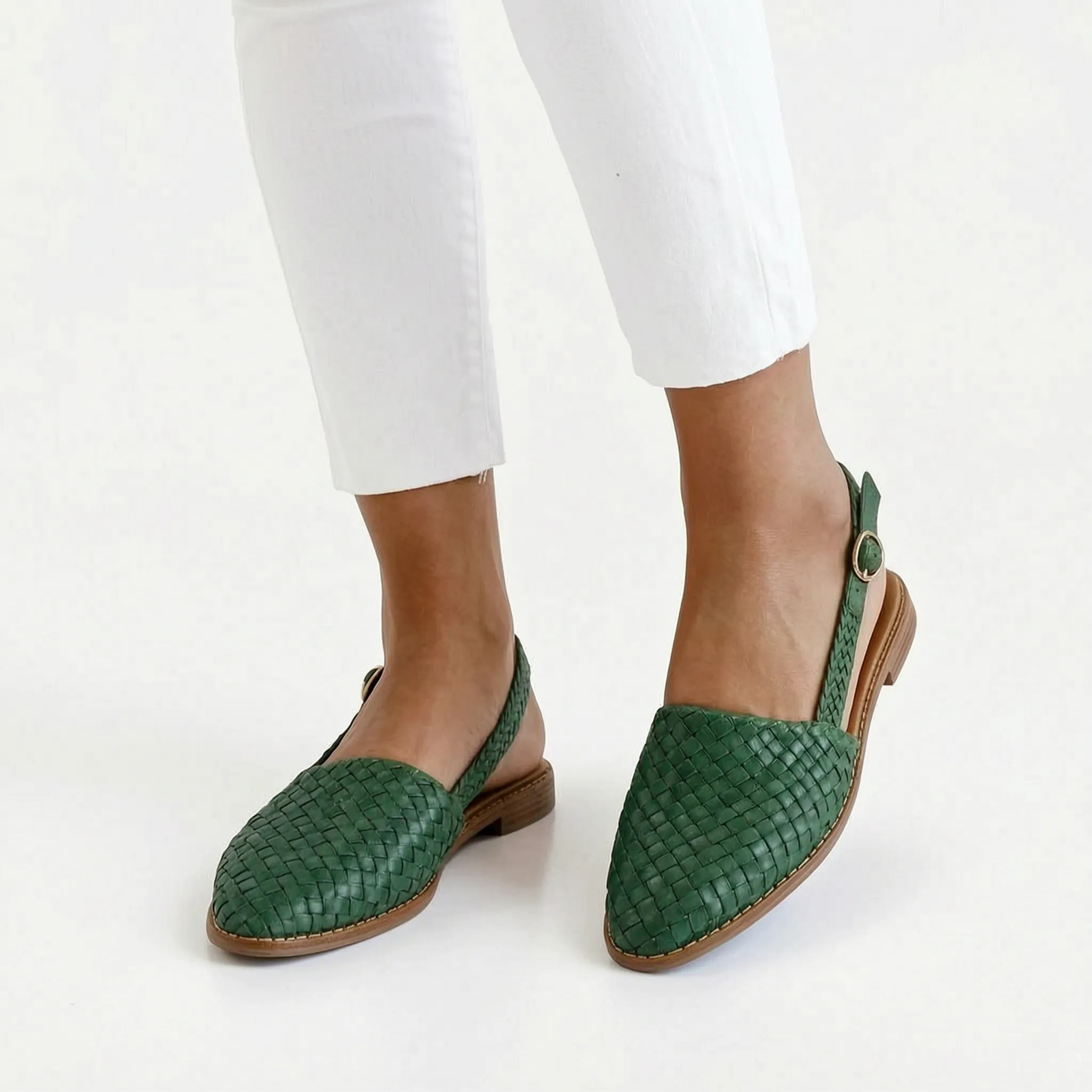Vivera™ -  Woven Slingback Flats -  Smart Casual Outings