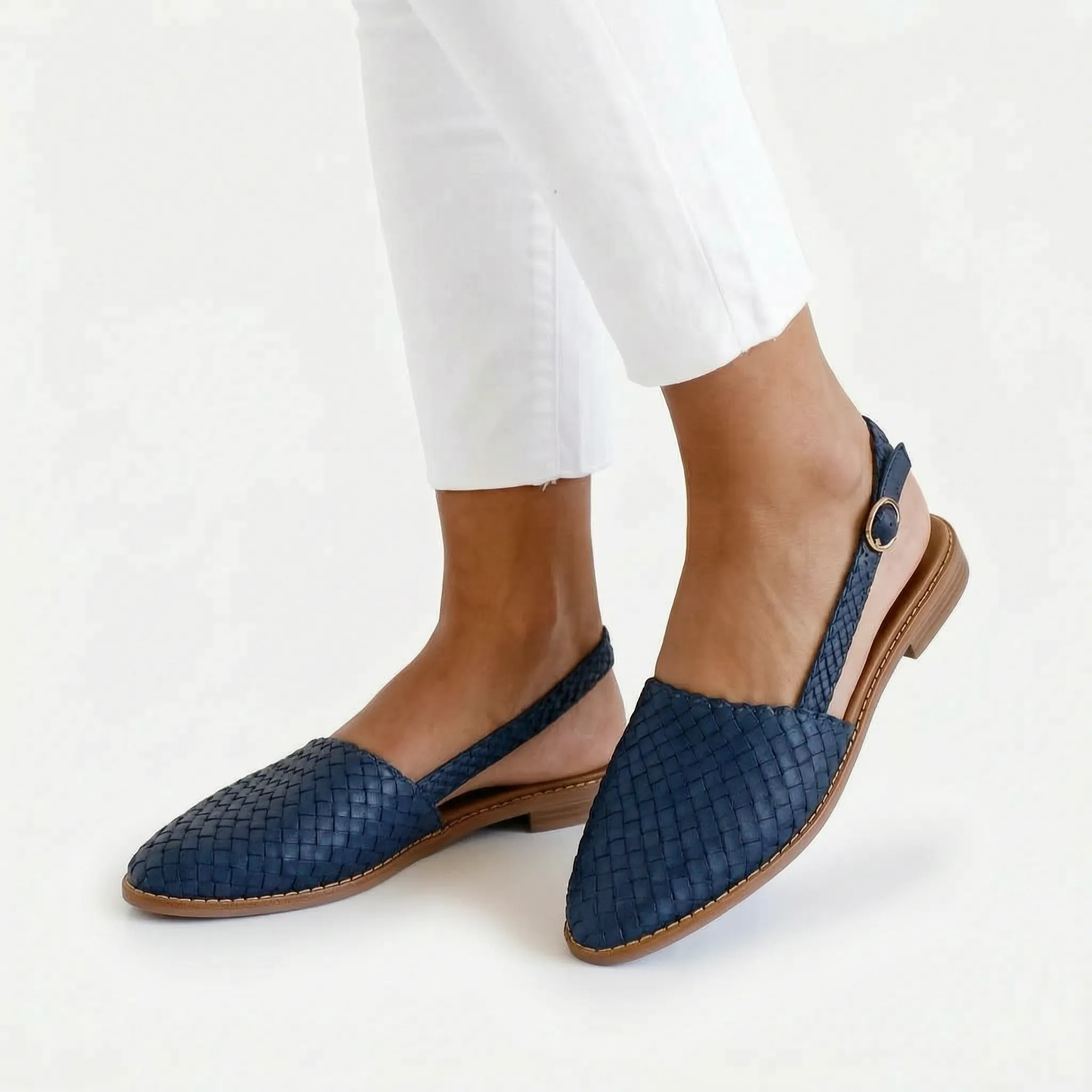 Vivera™ -  Woven Slingback Flats -  Smart Casual Outings