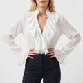 Volanta™ -  Ruffled Long-Sleeve Blouse -  Dressing Up For Evenings