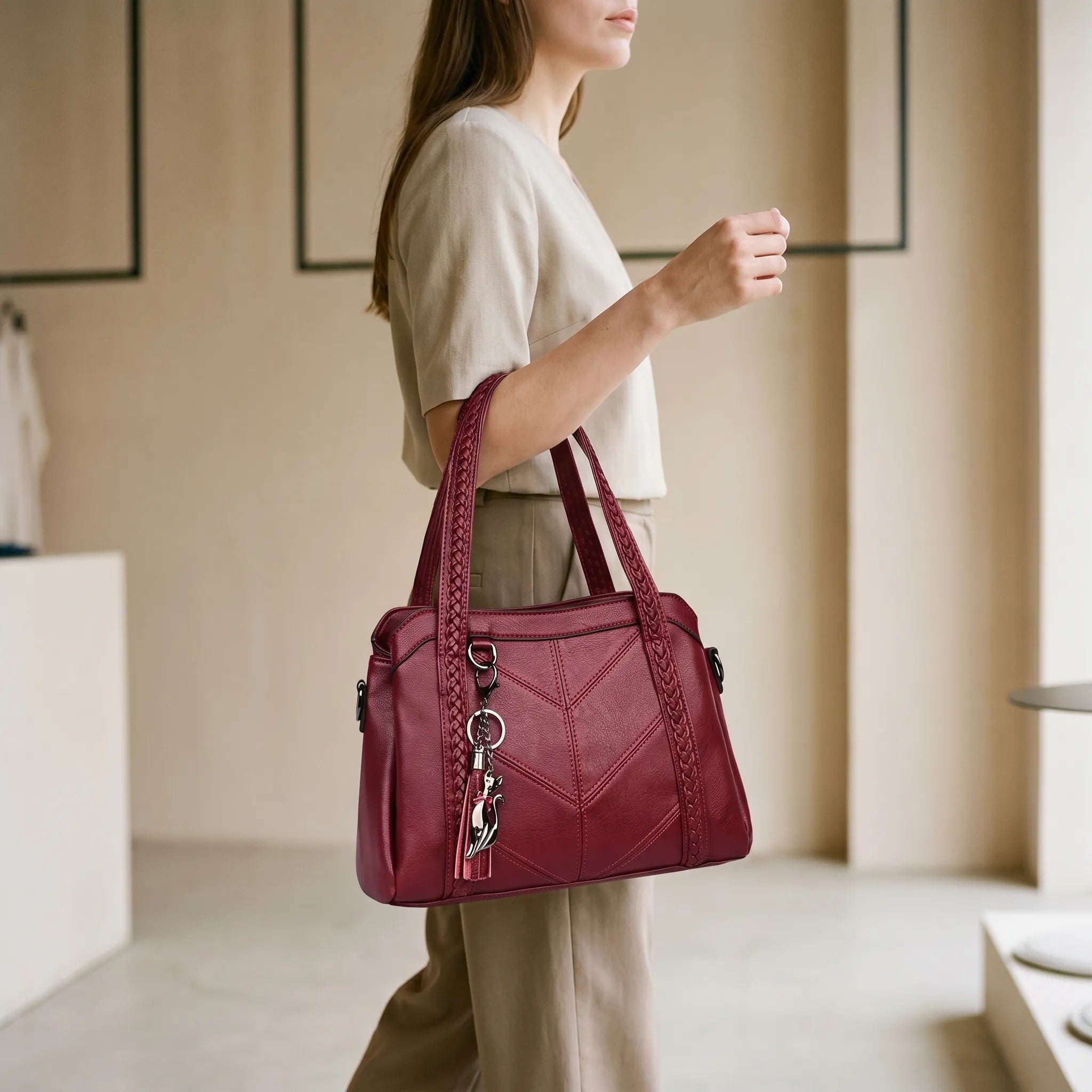 Volara™ -  Spacious Everyday Handbag -  Carrying Daily Essentials