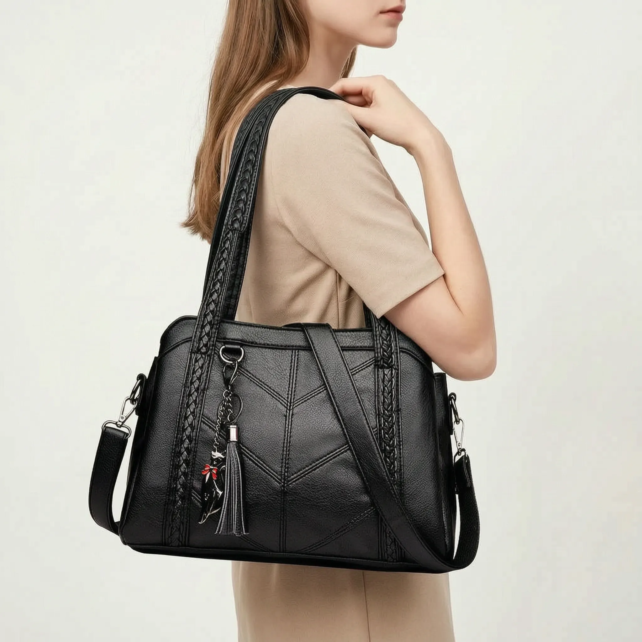 Volara™ -  Spacious Everyday Handbag -  Carrying Daily Essentials