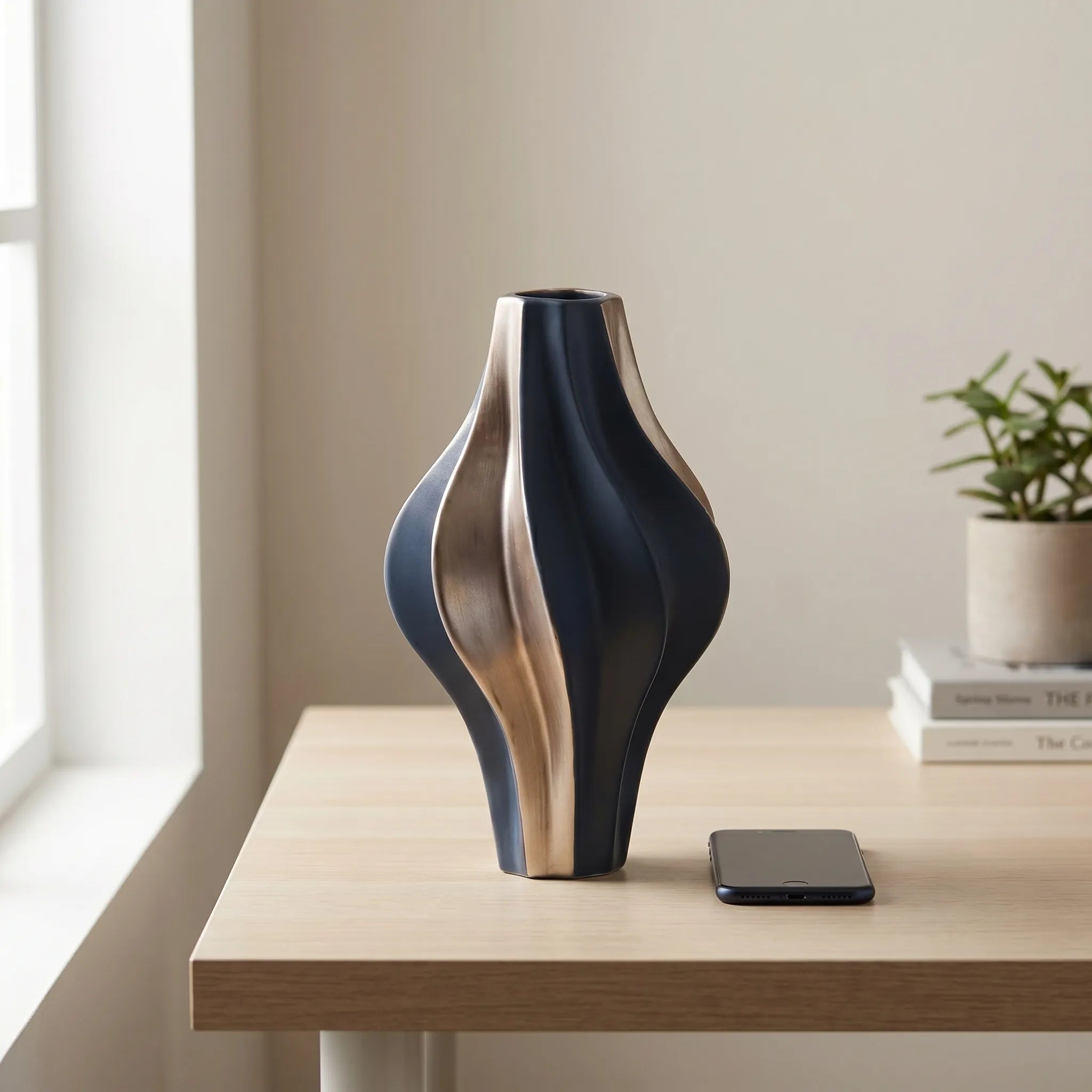 Vortice™ -  Modern Twisted Decorative Vase -  Displaying Fresh Flowers