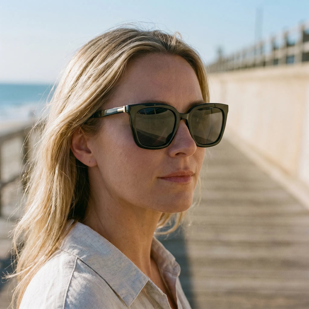 Vuelara™ -  Oversized Square Sunglasses -  Reducing Sun Glare