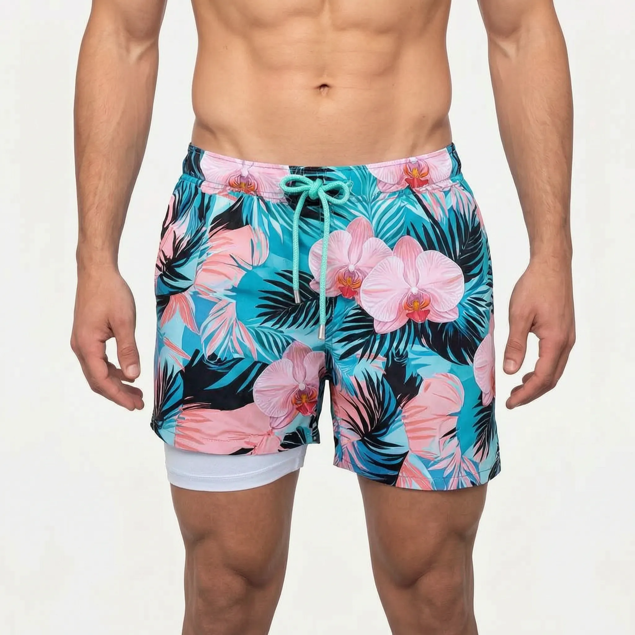 Wavekin™ -  Men's Lined Swim Shorts -  Beach Holidays