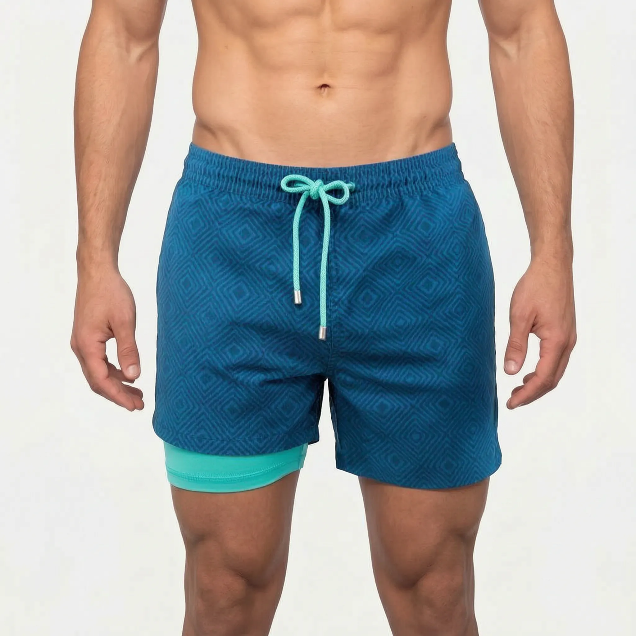Wavekin™ -  Men's Lined Swim Shorts -  Beach Holidays