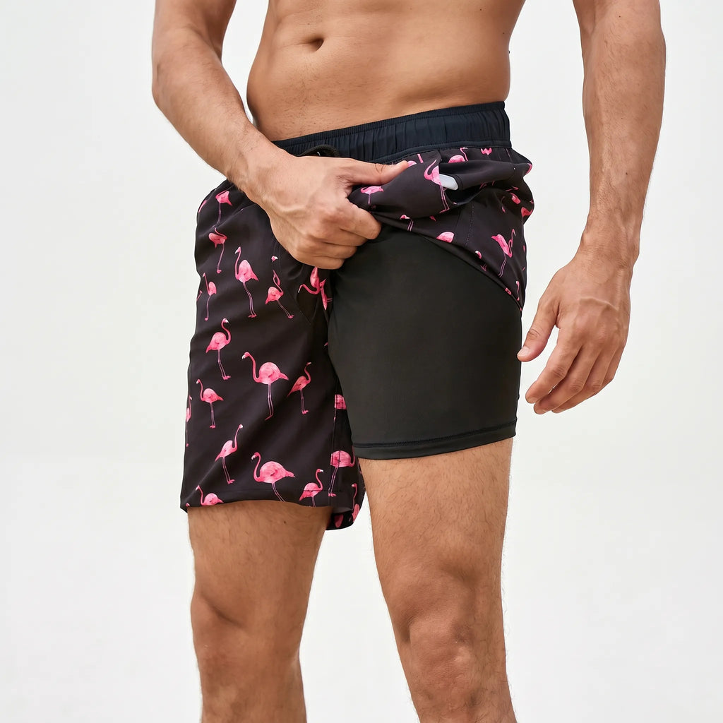 Wavekin™ -  Men's Lined Swim Shorts -  Beach Holidays