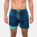 Wavekin™ -  Men's Lined Swim Shorts -  Beach Holidays