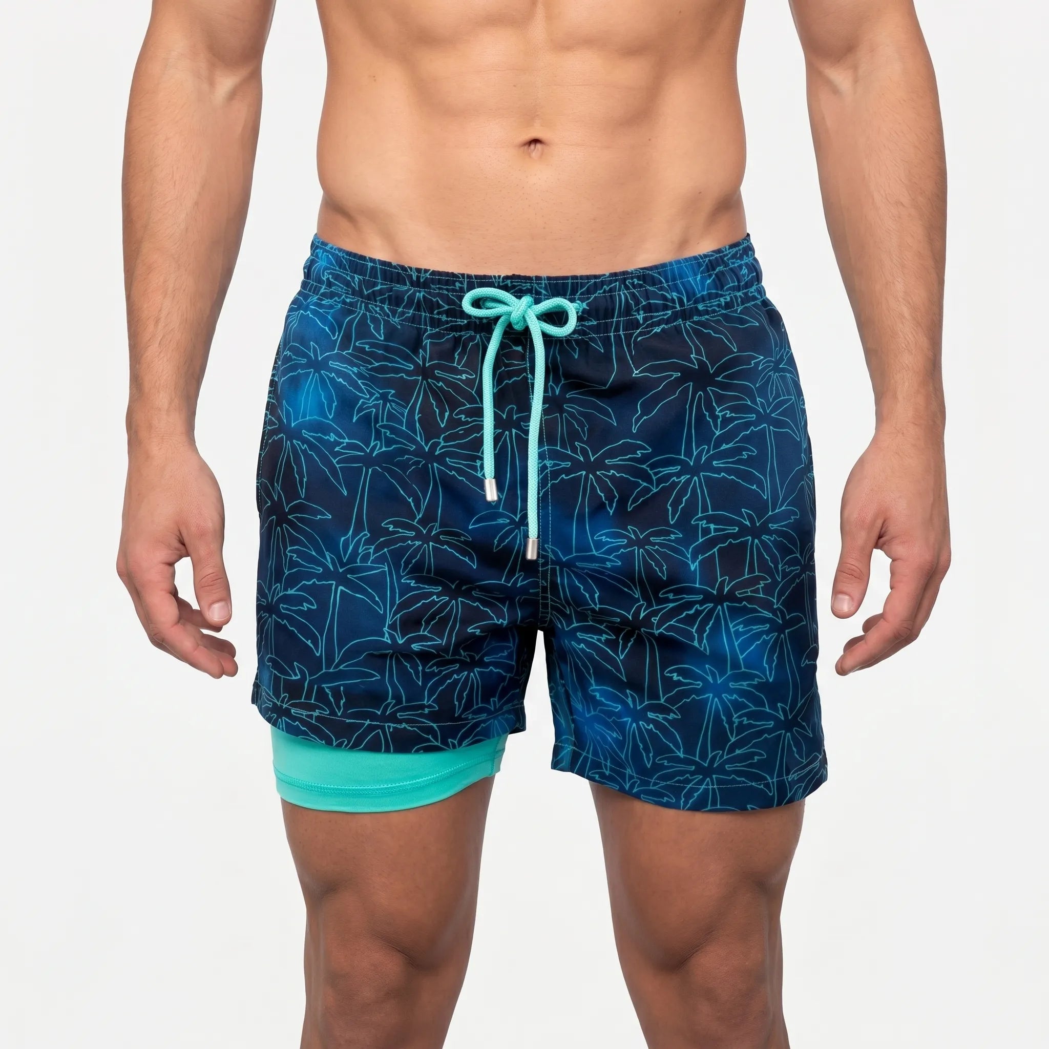 Wavekin™ -  Men's Lined Swim Shorts -  Beach Holidays
