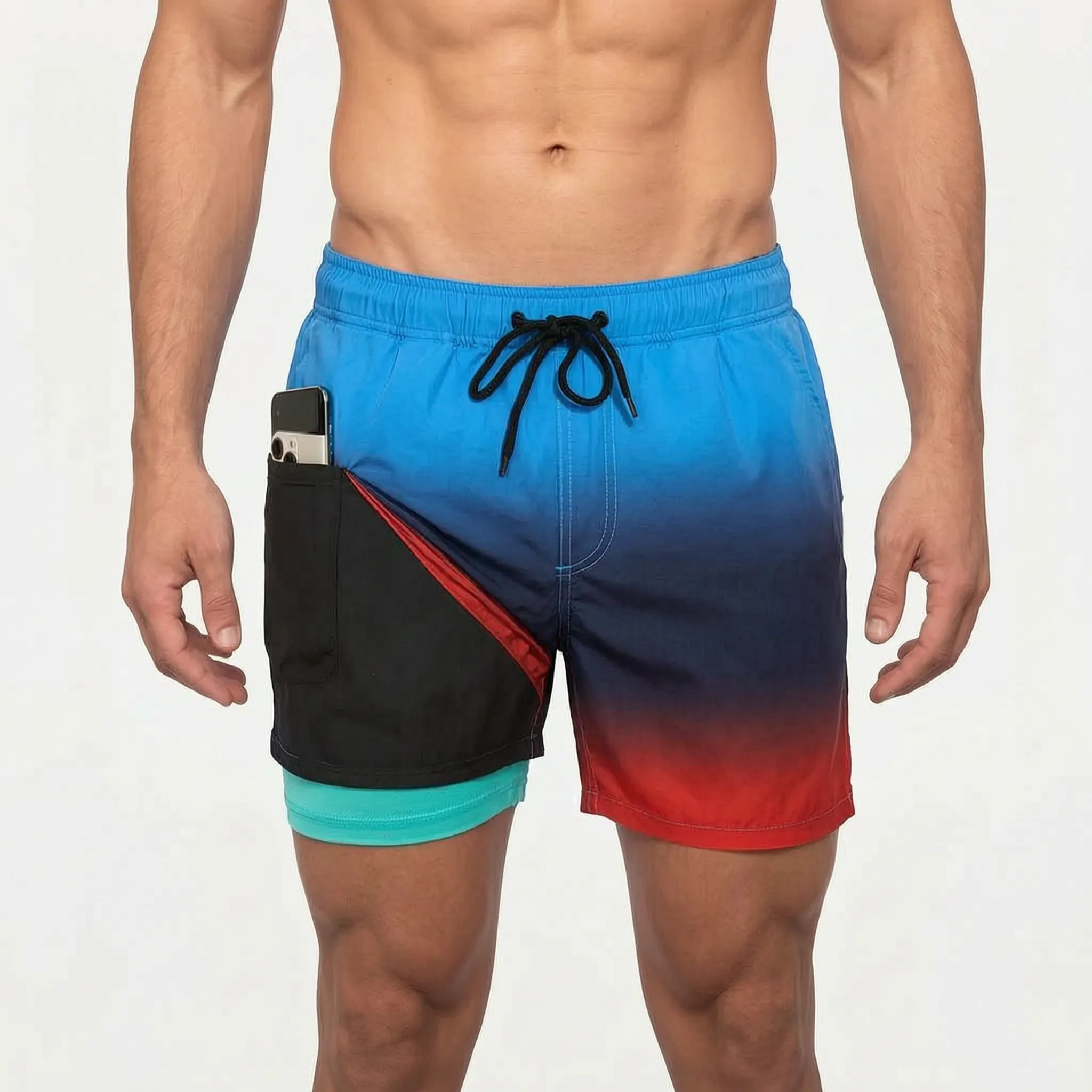 Wavekin™ -  Men's Lined Swim Shorts -  Beach Holidays