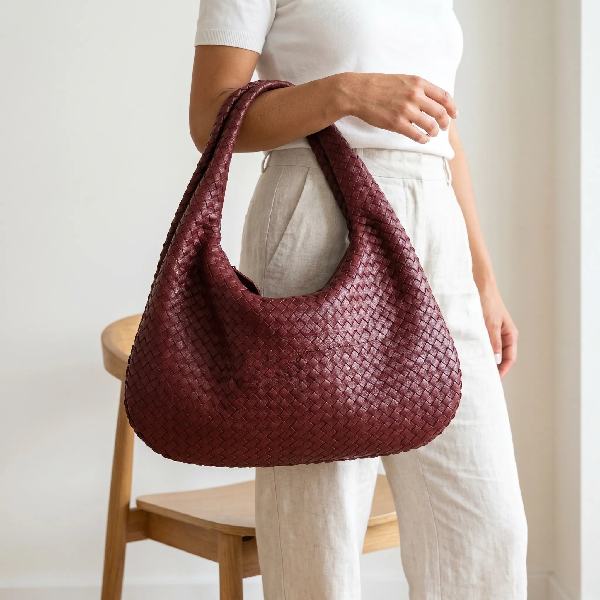 Weavara™ -  Woven Hobo Bag -  Daily Commutes