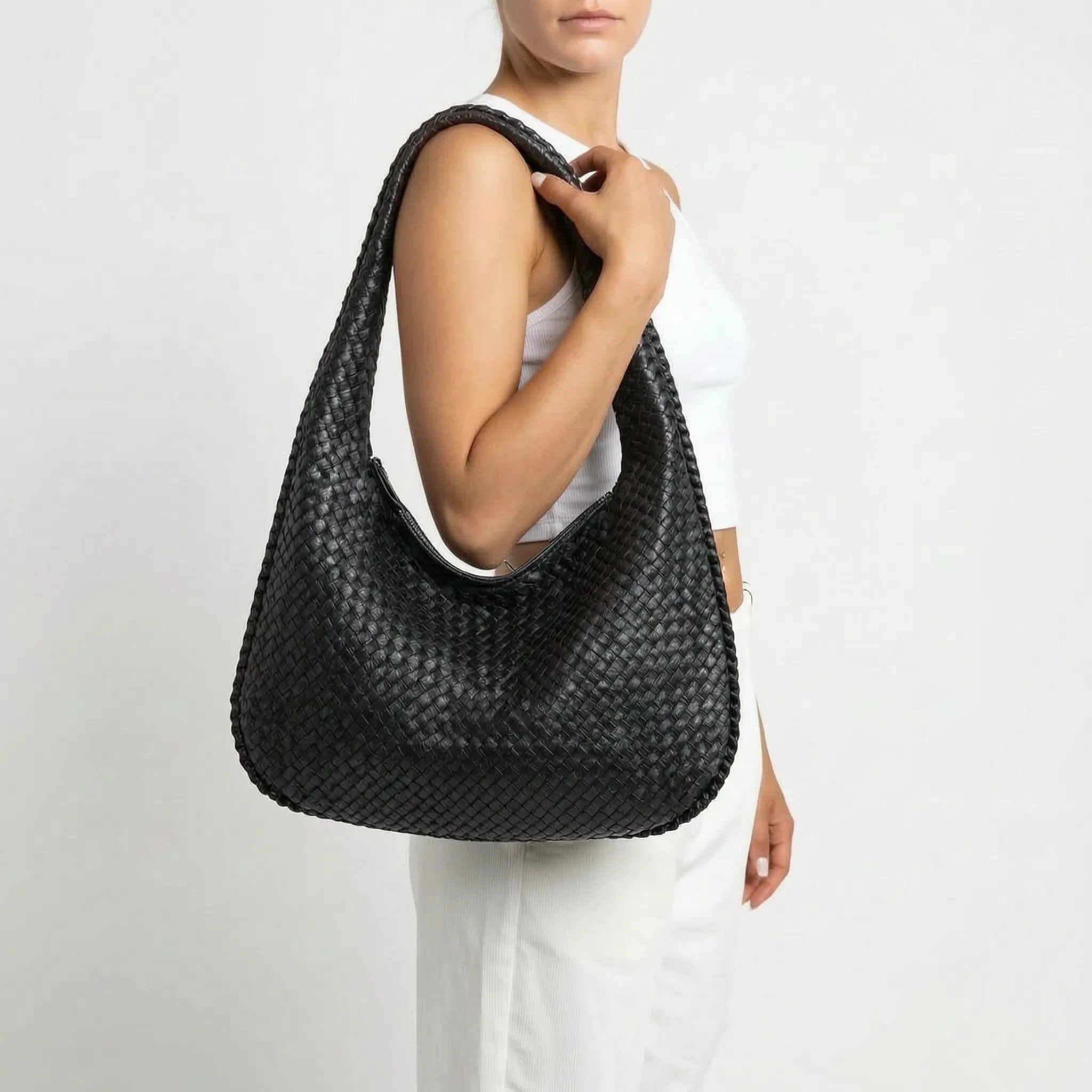 Weavara™ -  Woven Hobo Bag -  Daily Commutes