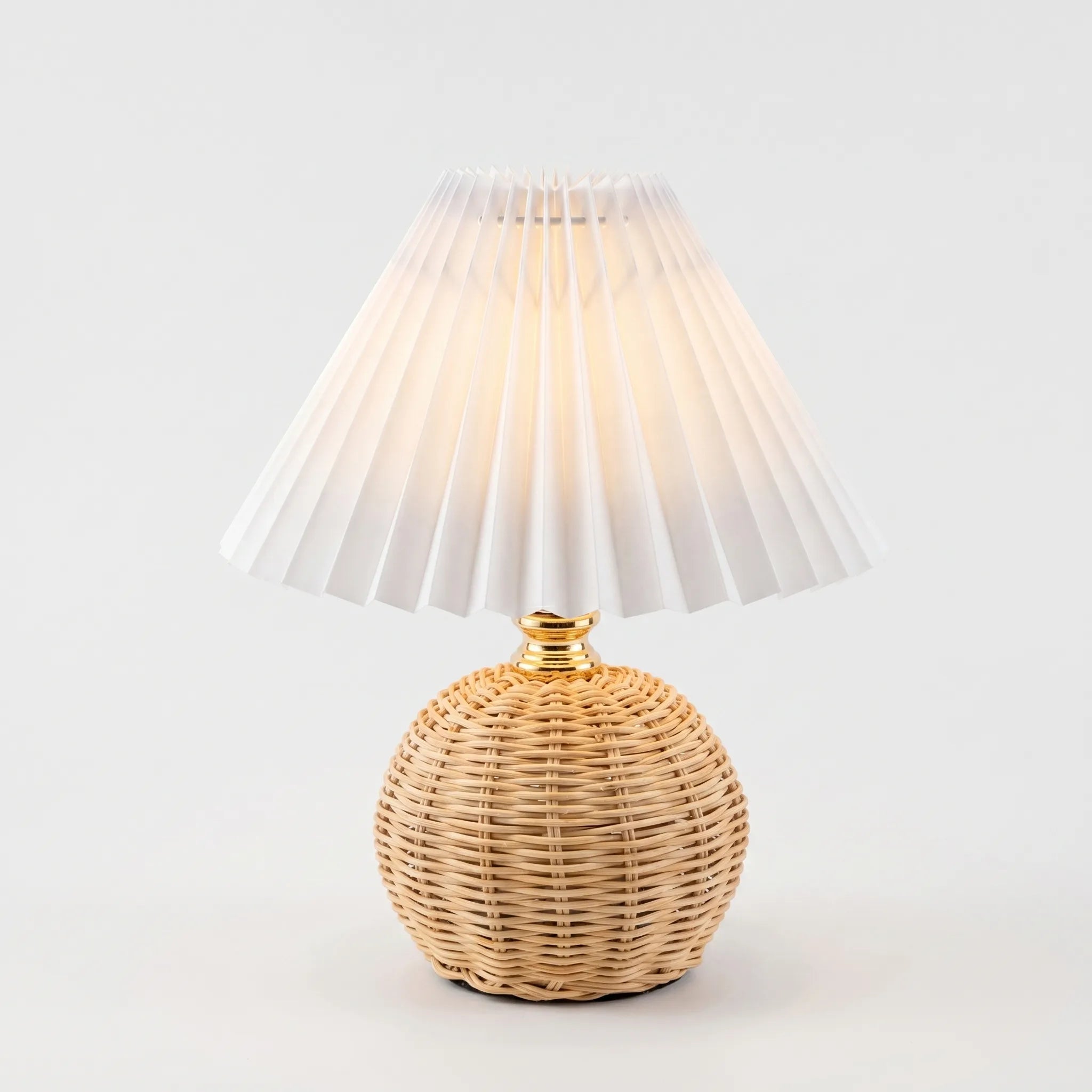 Weavella™ -  Woven Sphere Table Lamp -  Ambient Bedside Lighting