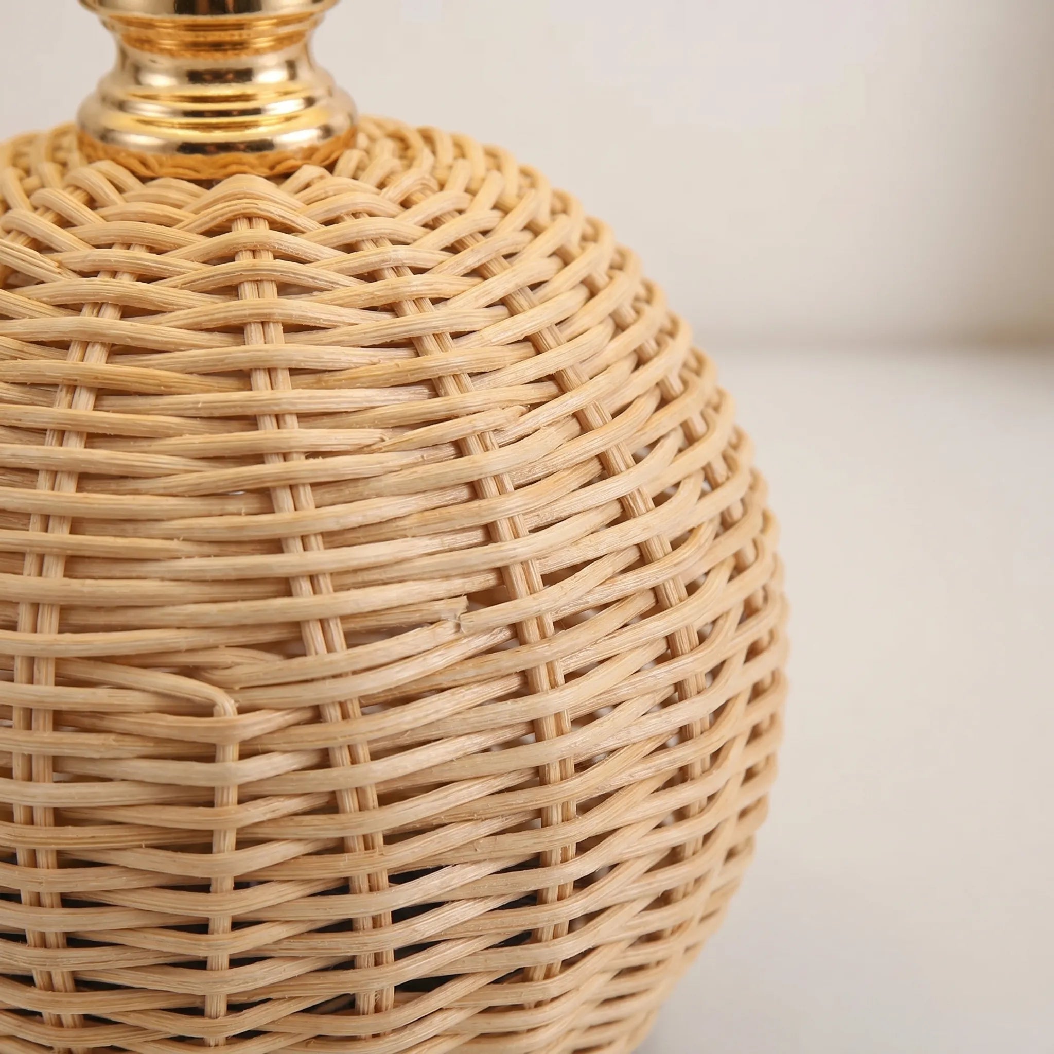 Weavella™ -  Woven Sphere Table Lamp -  Ambient Bedside Lighting