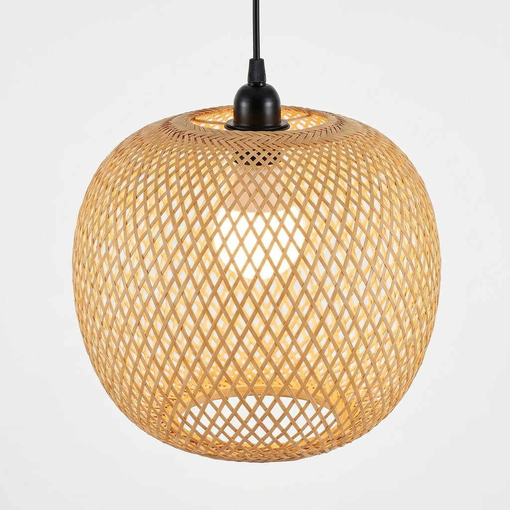 Weavely™ -  Woven Globe Pendant Light -  Dining Room Lighting