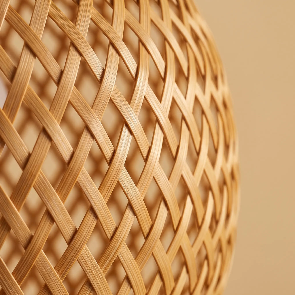 Weavely™ -  Woven Globe Pendant Light -  Dining Room Lighting
