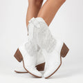 Westara™ -  Perforated Western Boots -  Casual Outings