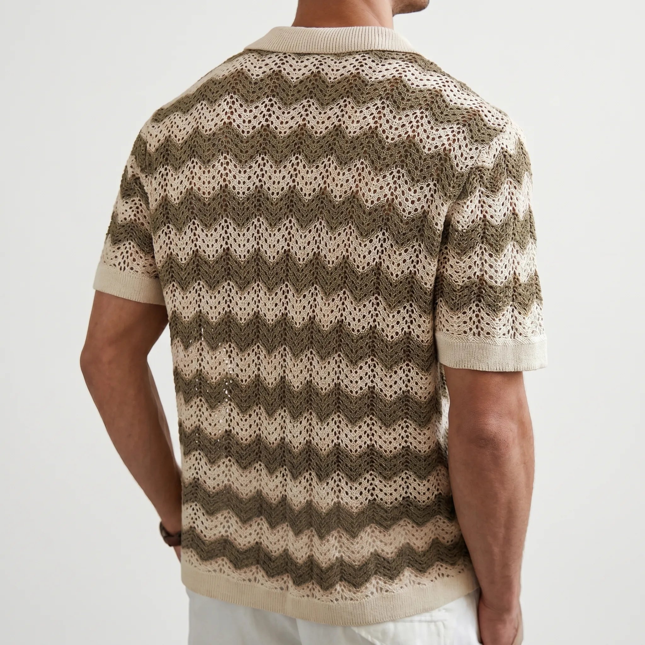 Zagwen™ -  Short Sleeve Knit Shirt -  Summer Holiday Wear