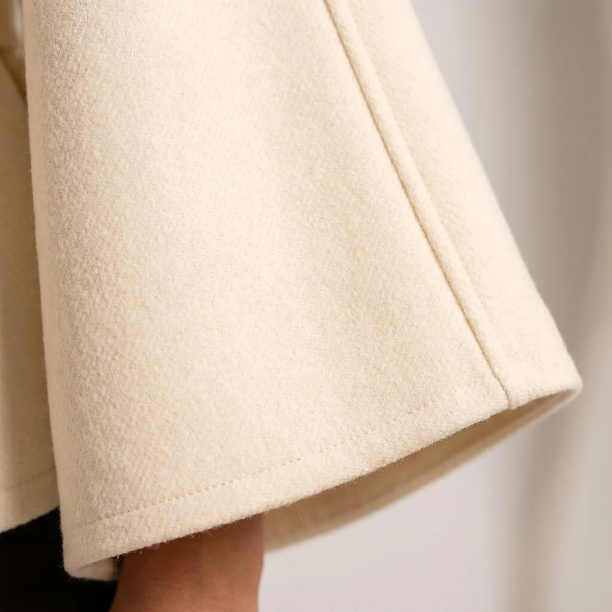 Zelora™ -  Belted High Neck Cape -  Layering Over Dresses