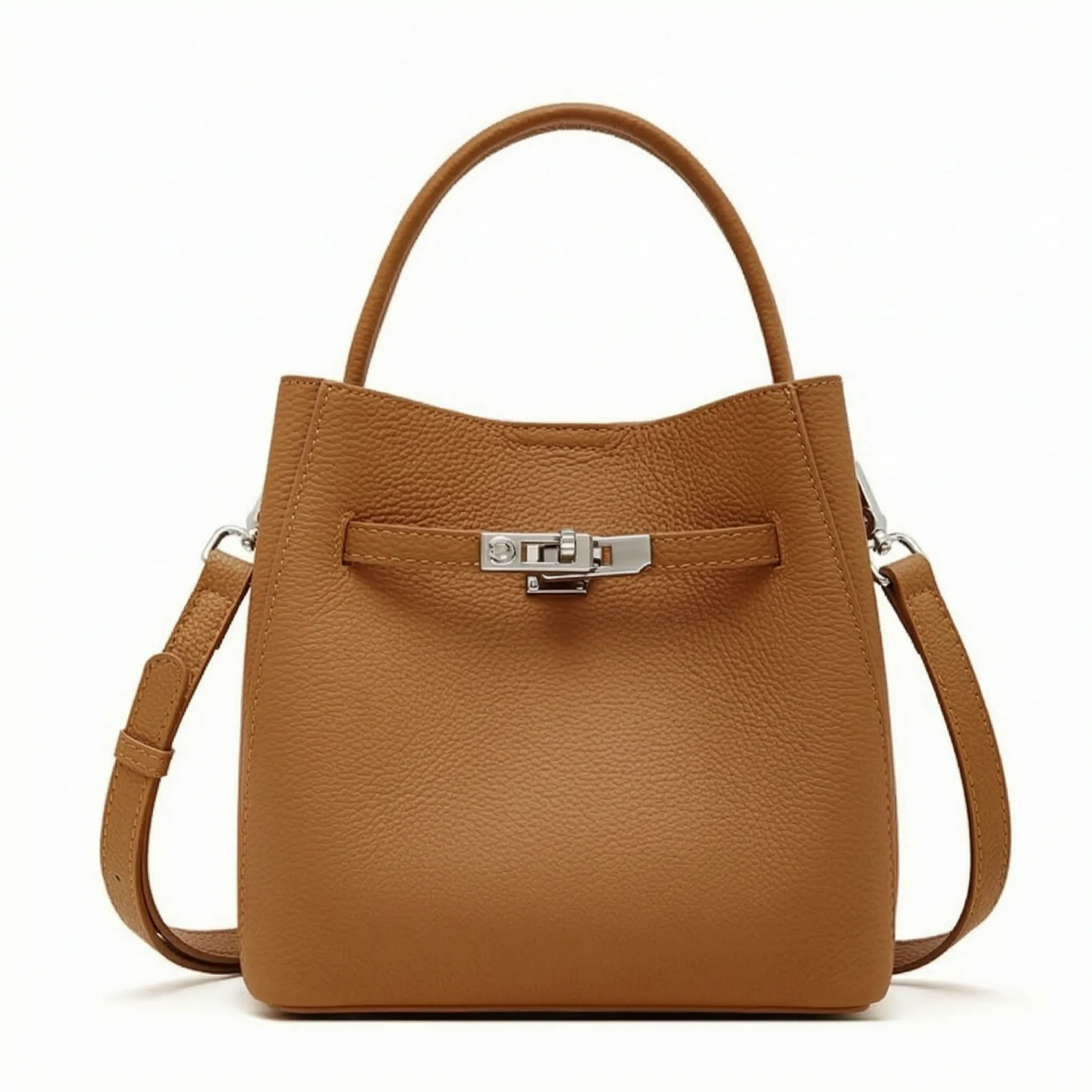 Zelston™ -  Structured Bucket Style Handbag -  Carrying Daily Essentials