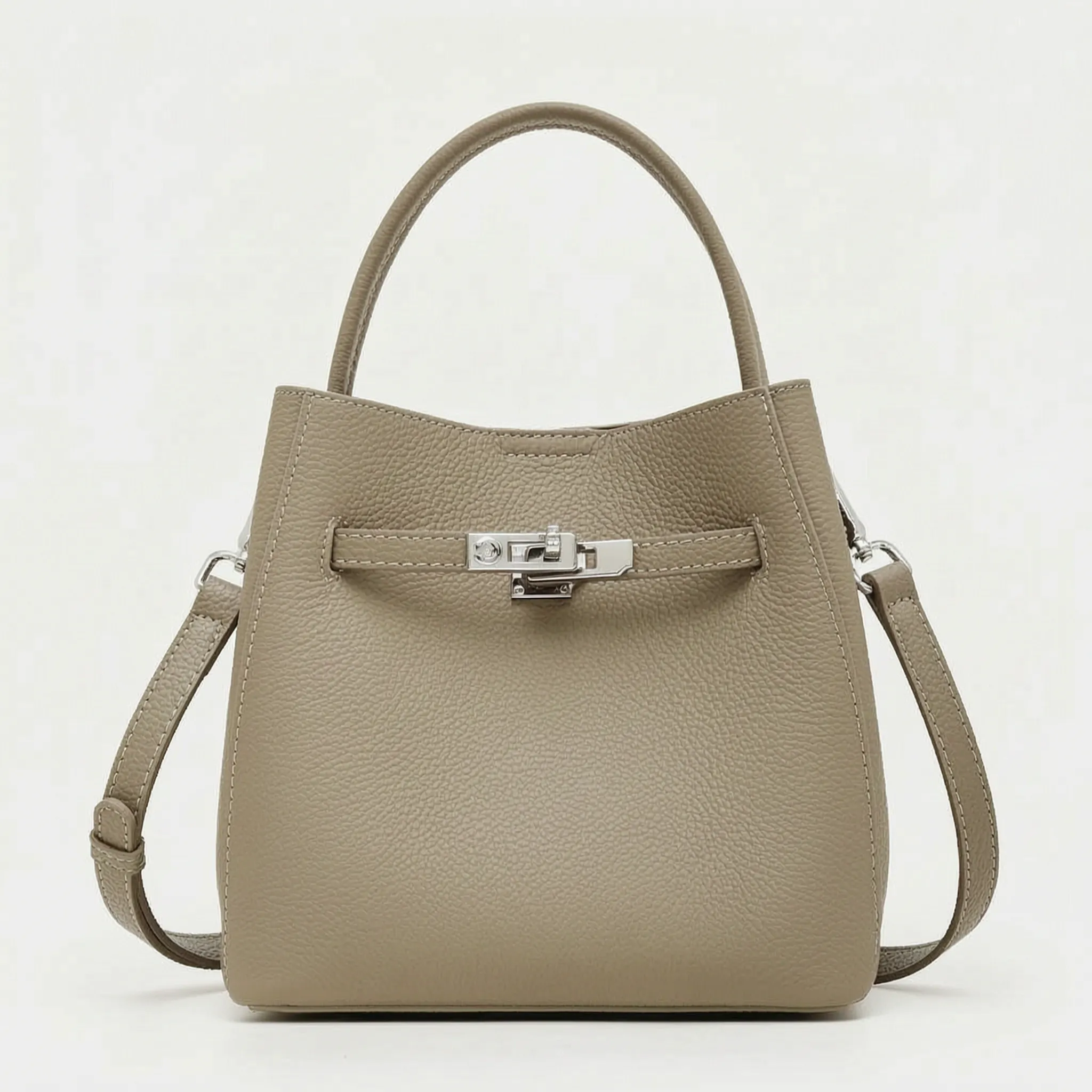 Zelston™ -  Structured Bucket Style Handbag -  Carrying Daily Essentials