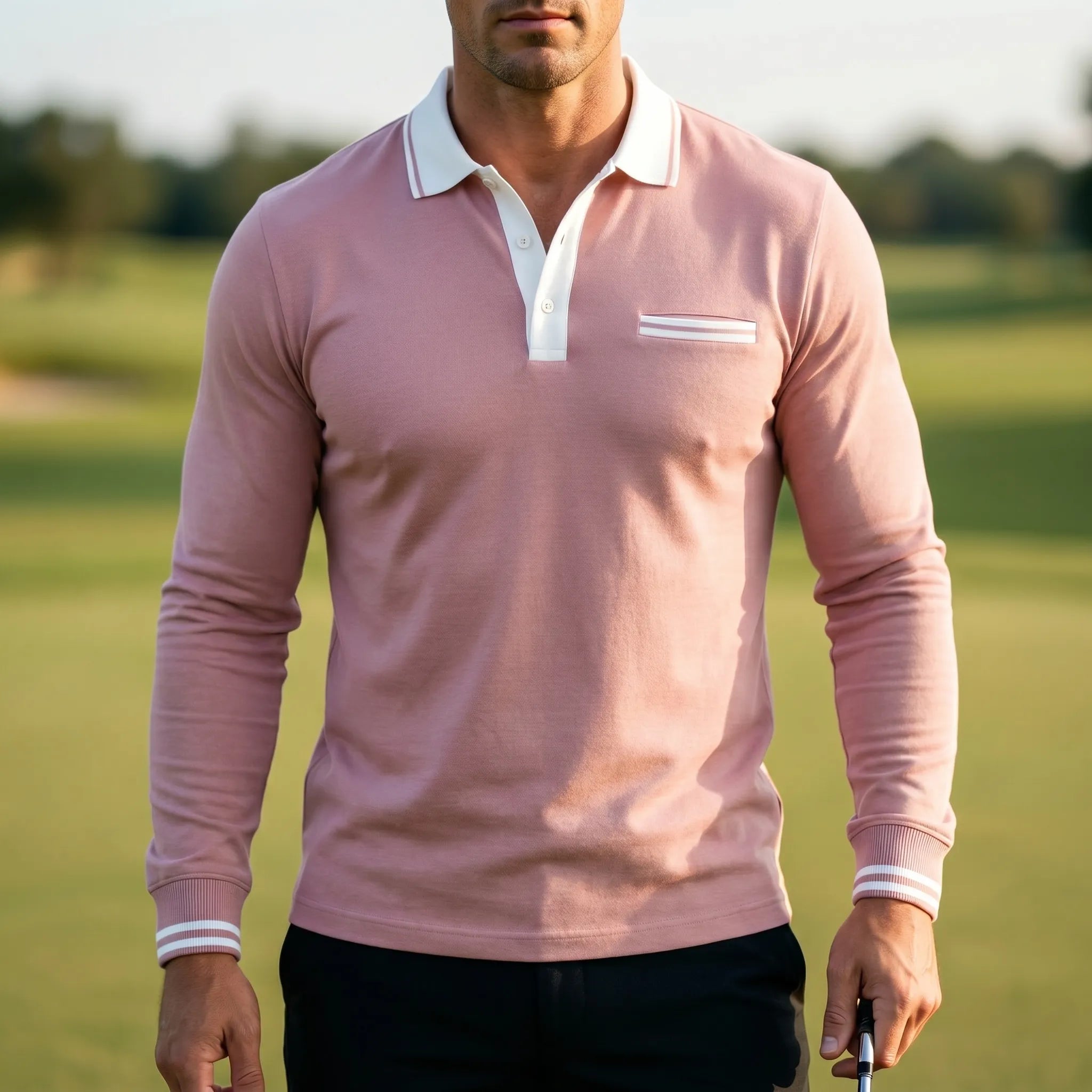 Zempolo™ -  Long Sleeve Polo Shirt -  Weekend Socialising