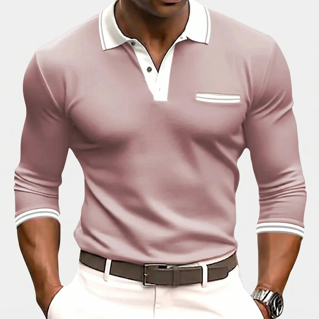Zempolo™ -  Long Sleeve Polo Shirt -  Weekend Socialising