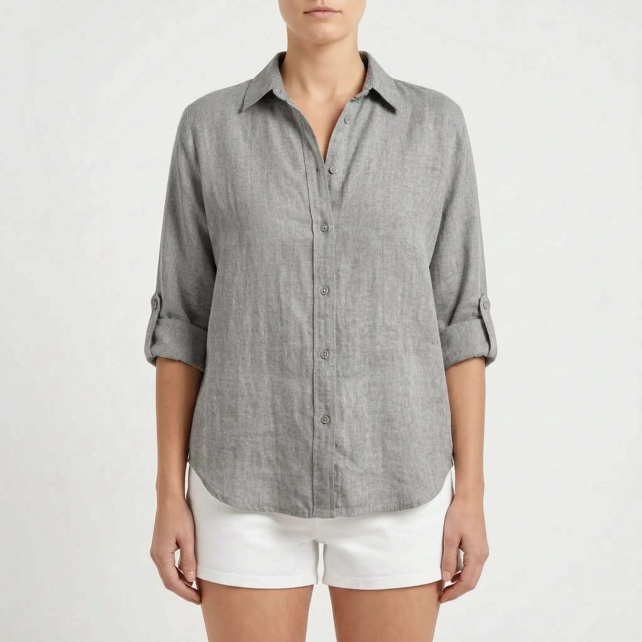 Zephyra™ -  Relaxed Button-Down Shirt -  Warm Weather Layering