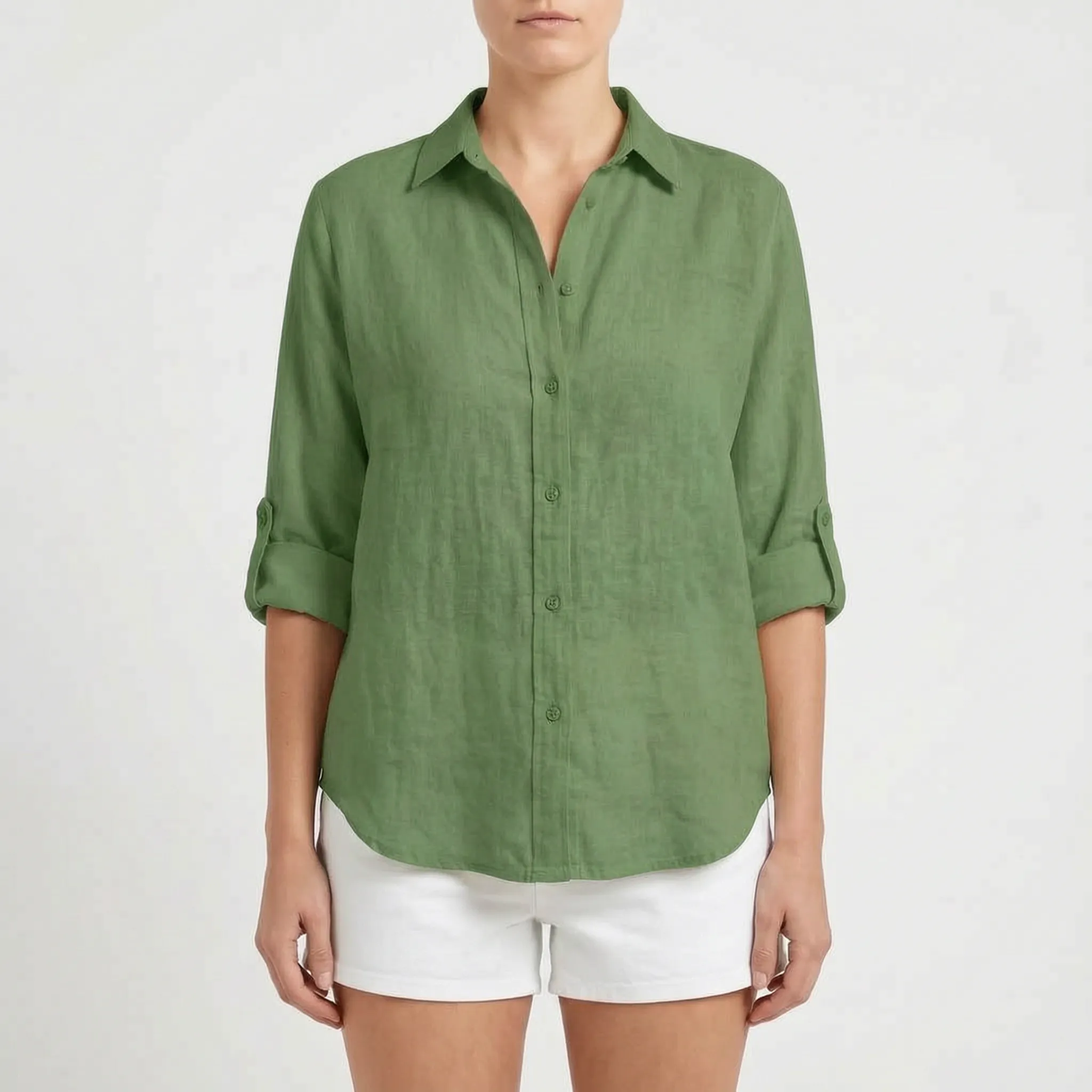 Zephyra™ -  Relaxed Button-Down Shirt -  Warm Weather Layering