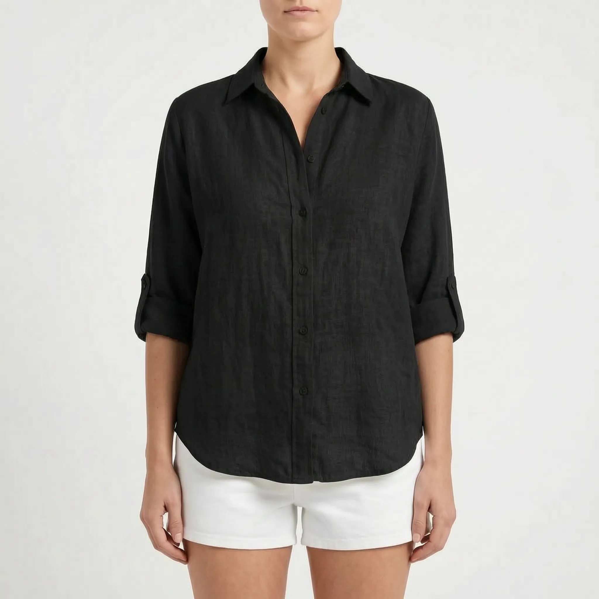 Zephyra™ -  Relaxed Button-Down Shirt -  Warm Weather Layering