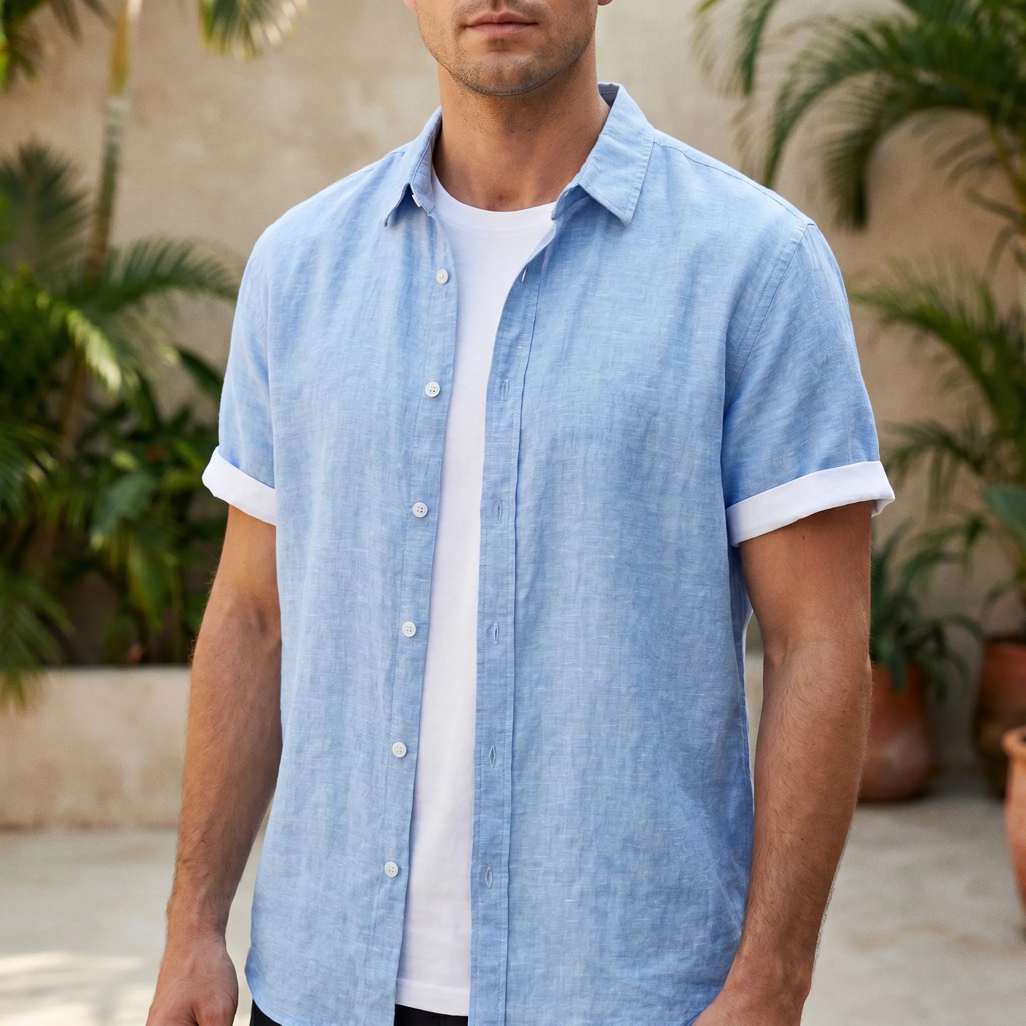 Zephyron™ -  Men's Short Sleeve Casual Shirt -  Warm Weather Styling