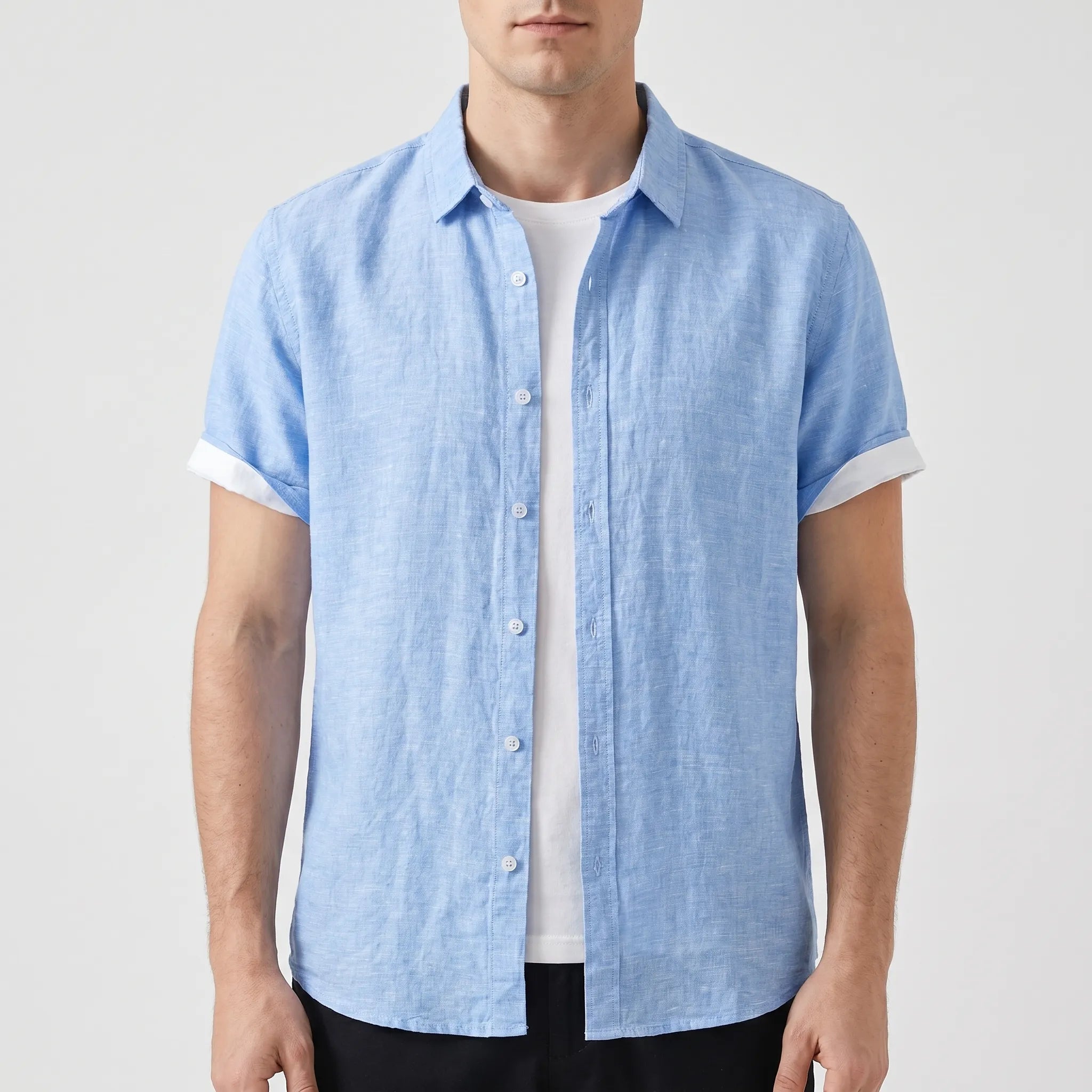 Zephyron™ -  Men's Short Sleeve Casual Shirt -  Warm Weather Styling
