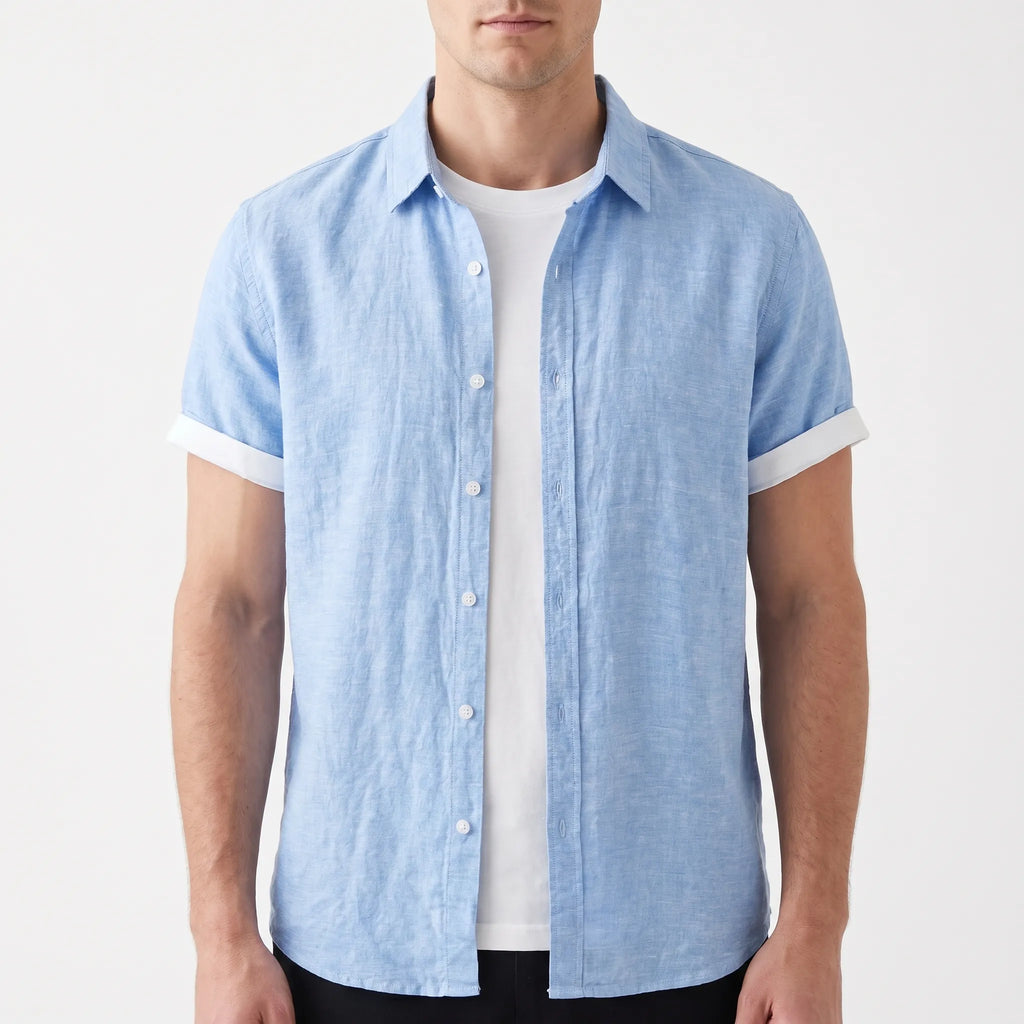 Zephyron™ -  Men's Short Sleeve Casual Shirt -  Warm Weather Styling