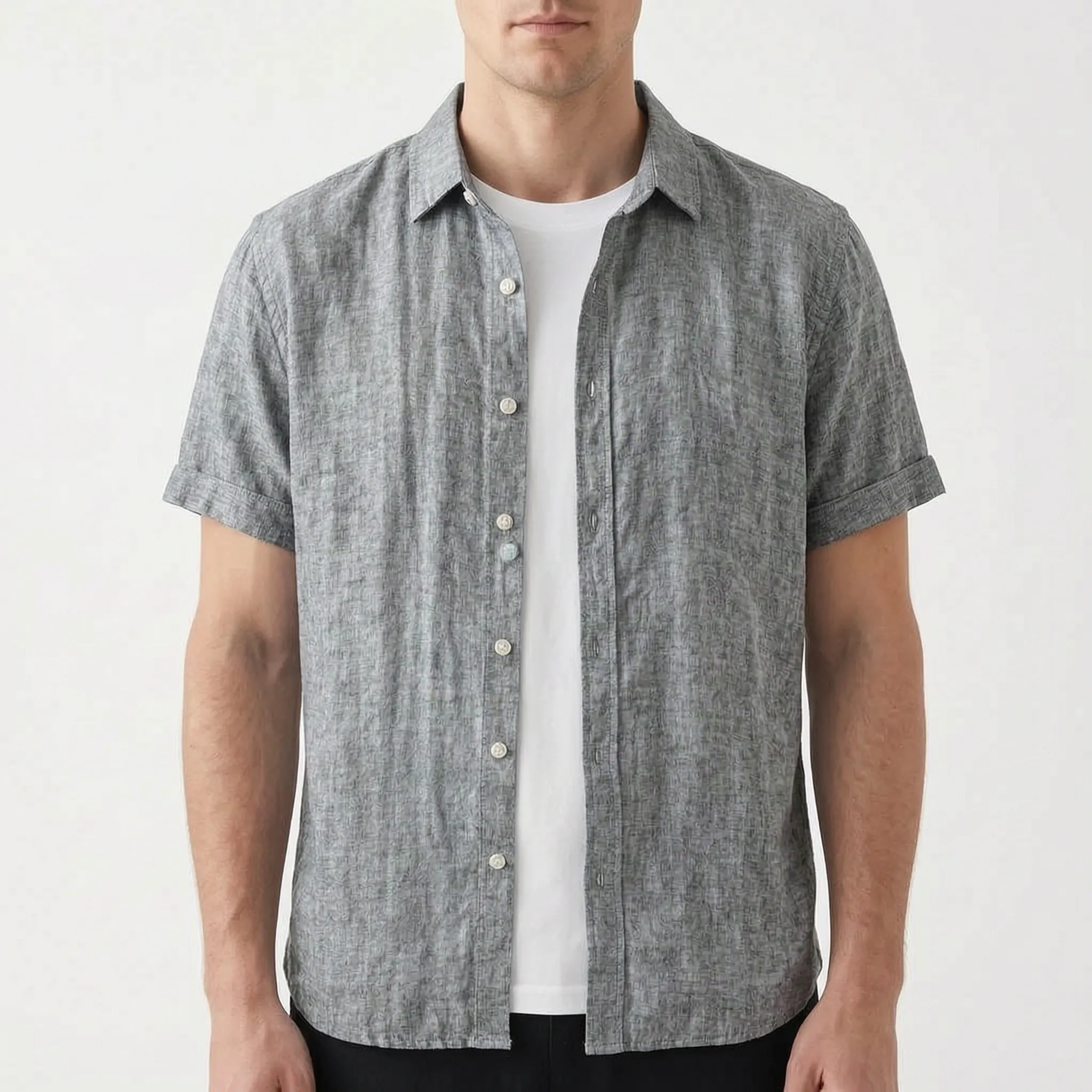 Zephyron™ -  Men's Short Sleeve Casual Shirt -  Warm Weather Styling