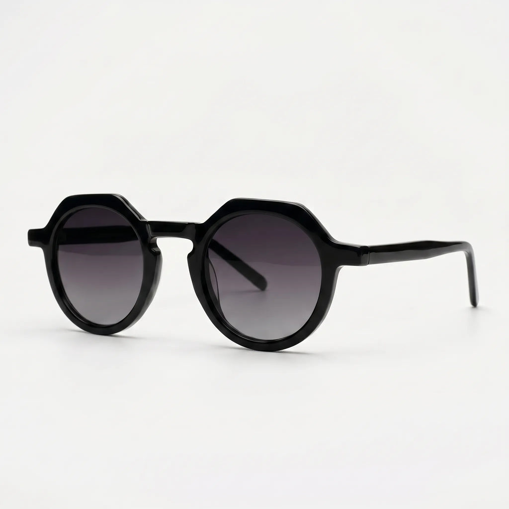 Zephyx™ -  Geometric Semi-Round Sunglasses -  Sunny City Walks