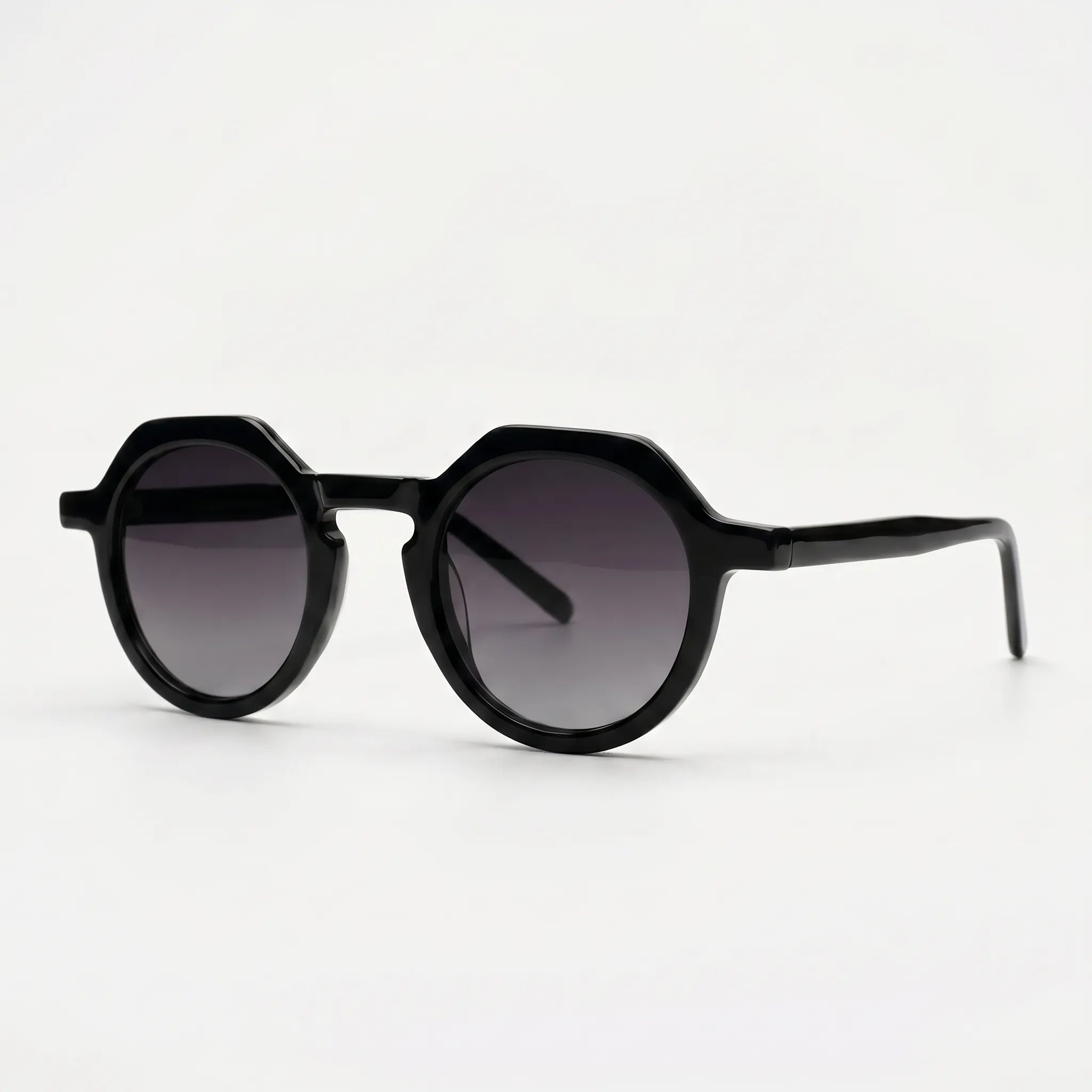 Zephyx™ -  Geometric Semi-Round Sunglasses -  Sunny City Walks