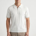 Zipford™ -  Men's Quarter Zip Polo Shirt -  Smart Casual Dressing