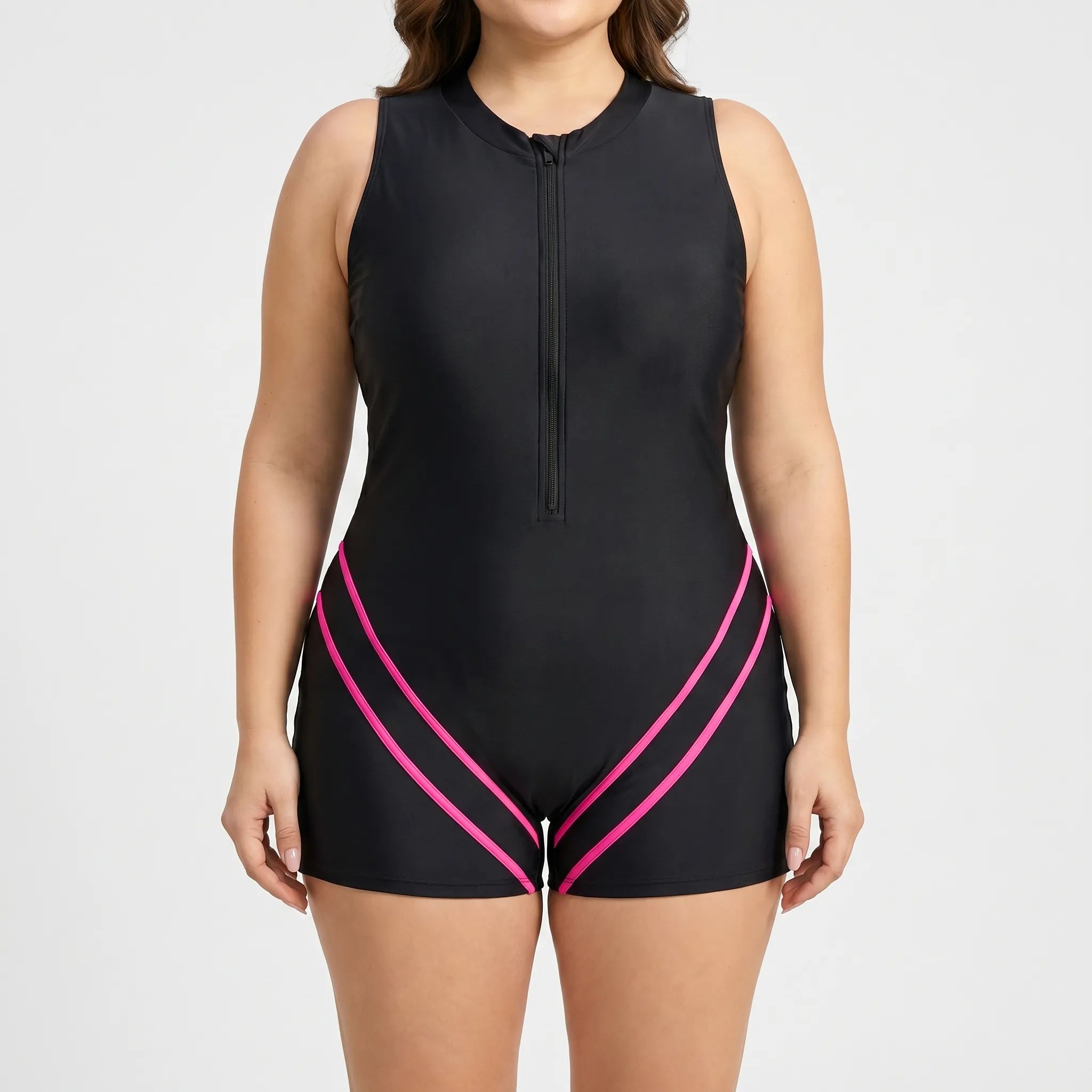 Ziptura™ -  Sporty One-Piece Swimsuit -  Active Water Sports