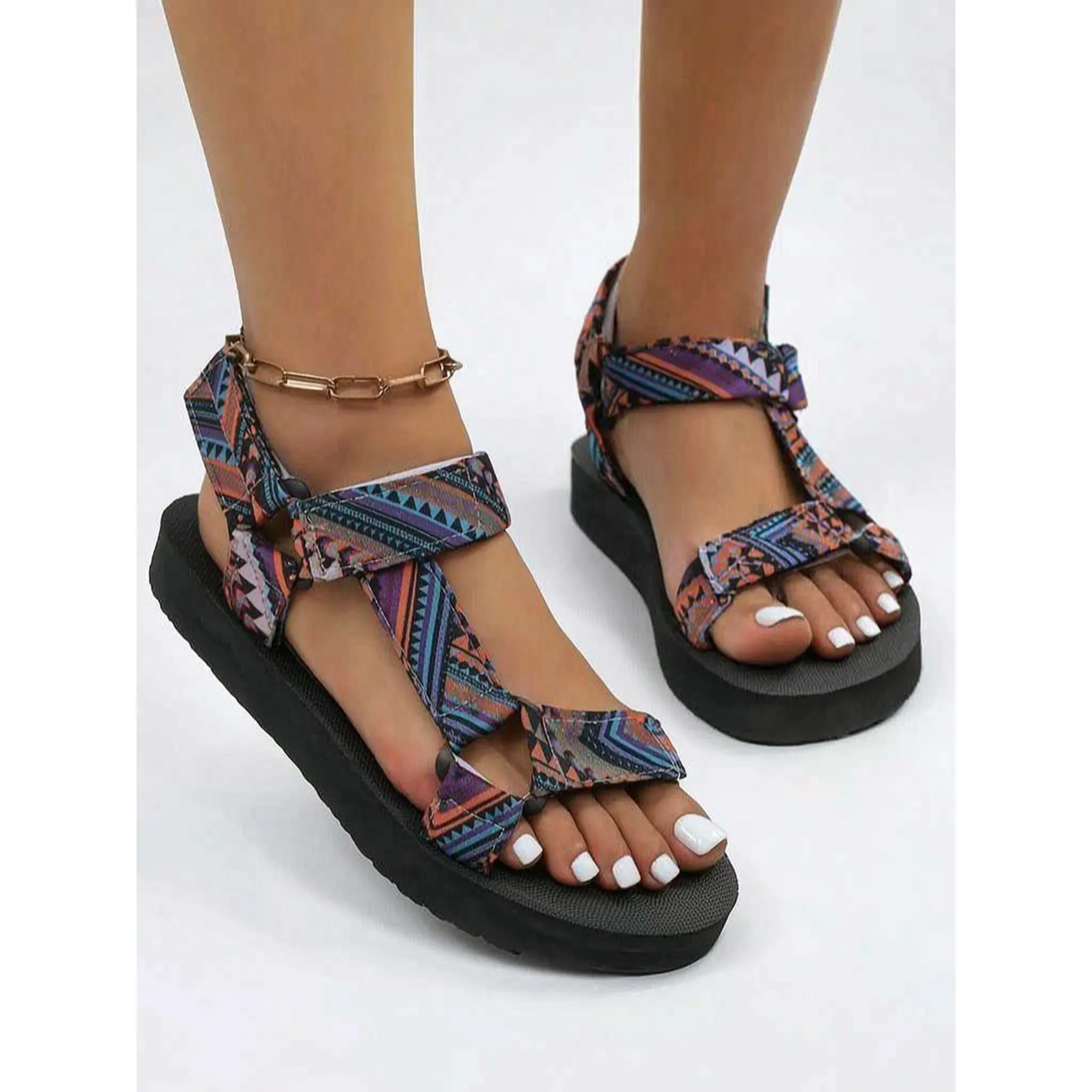 Zovena™ -  Flat Summer Walking Sandals -  Casual City Walking