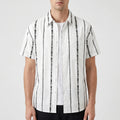 Zyphus™ -  Men's Striped Short-Sleeved Shirt -  Smart Casual Dressing