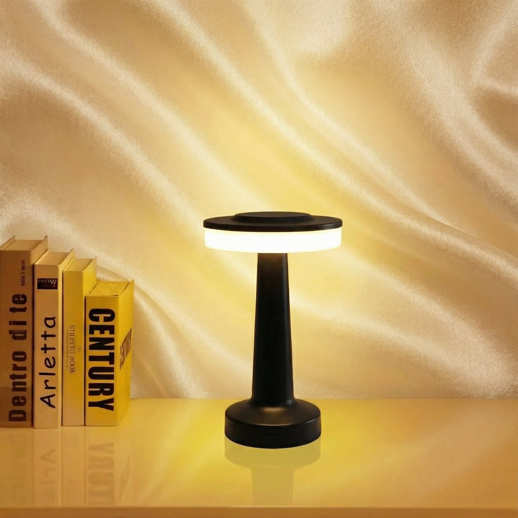 Touch-Control Rechargeable LED Table Light with Metal Construction