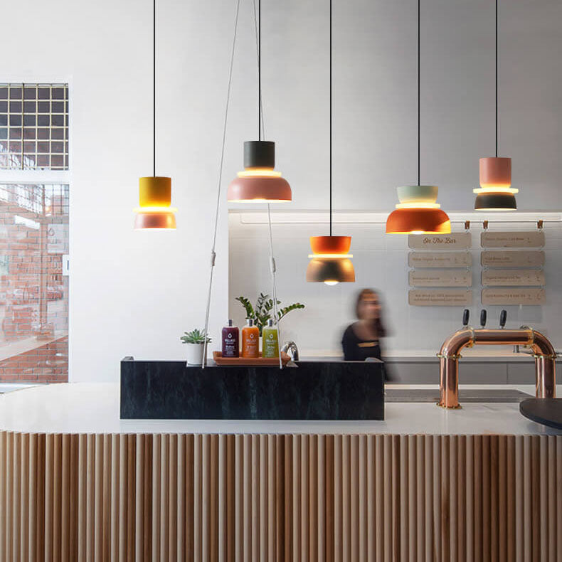 Macaron Acrylic Dome Pendant Light LED E27 12W