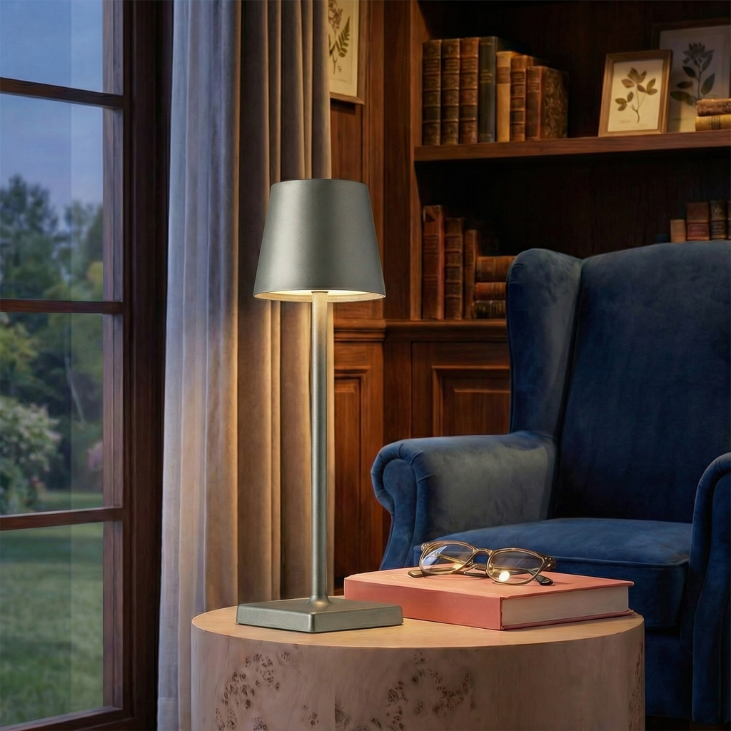 Modern Touch-Control Dimmable Rechargeable LED Table Lamp