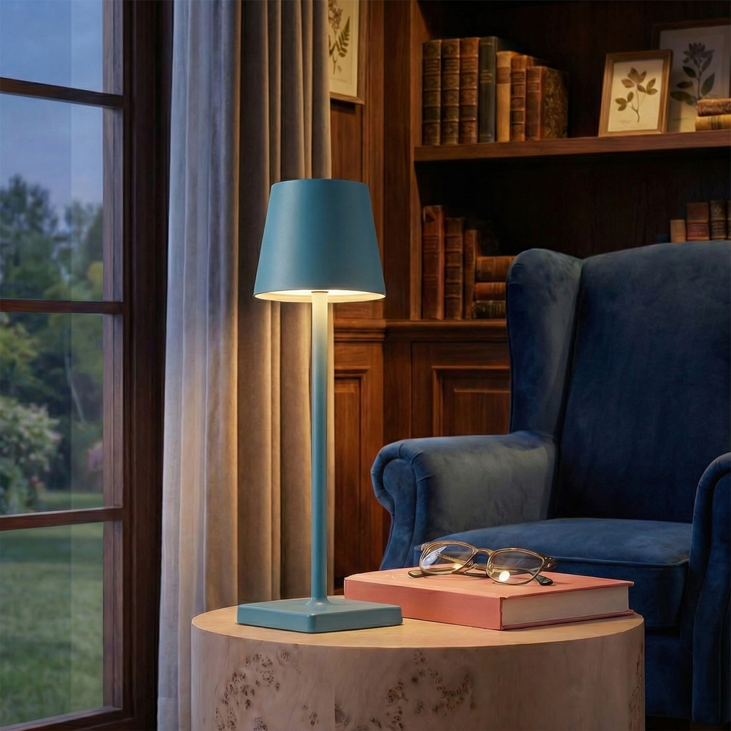 Modern Touch-Control Dimmable Rechargeable LED Table Lamp