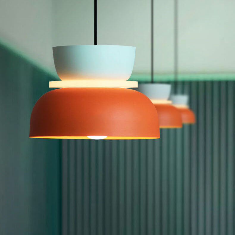 Macaron Acrylic Dome Pendant Light LED E27 12W