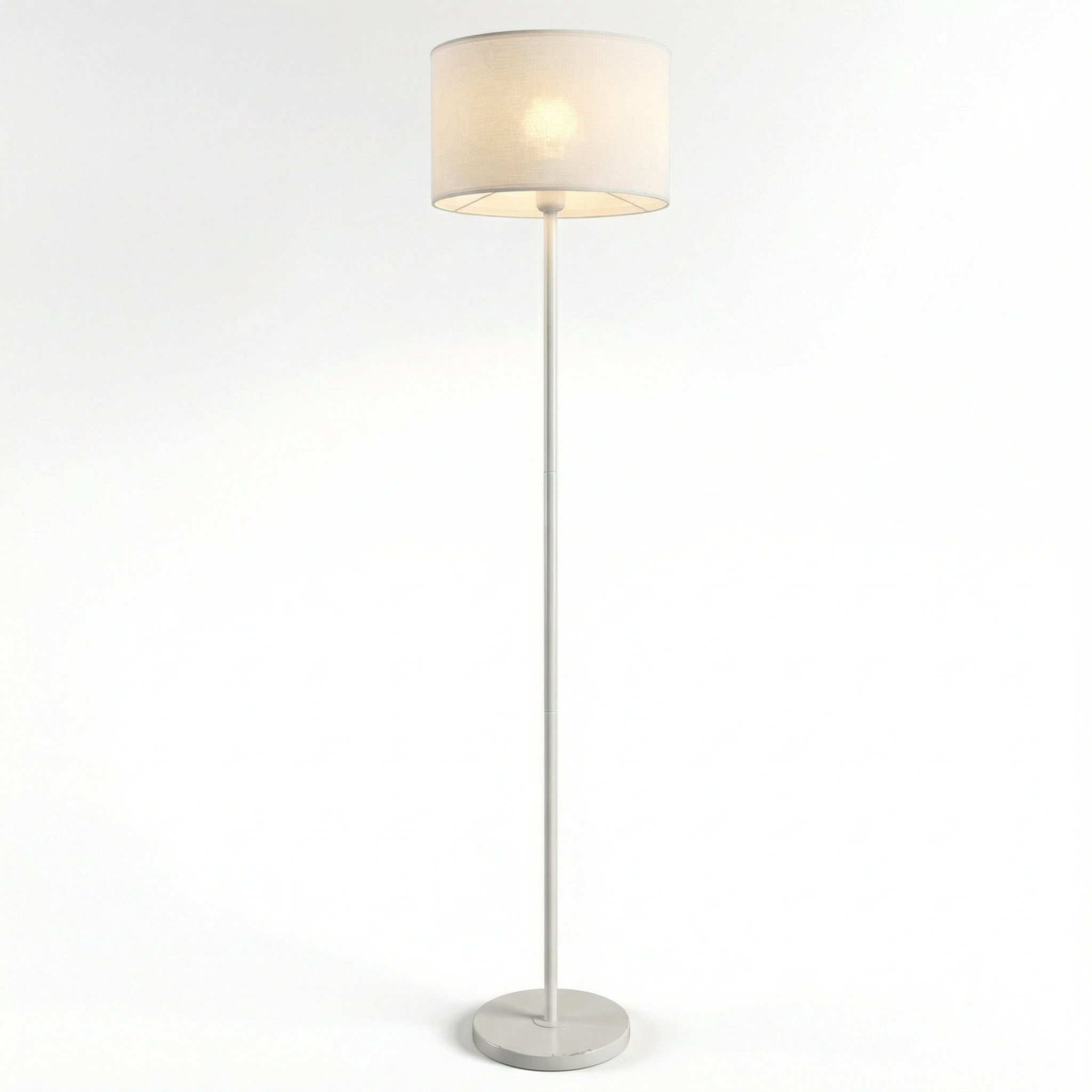 Mesh Floor Lamp with Fabric Diffuser
