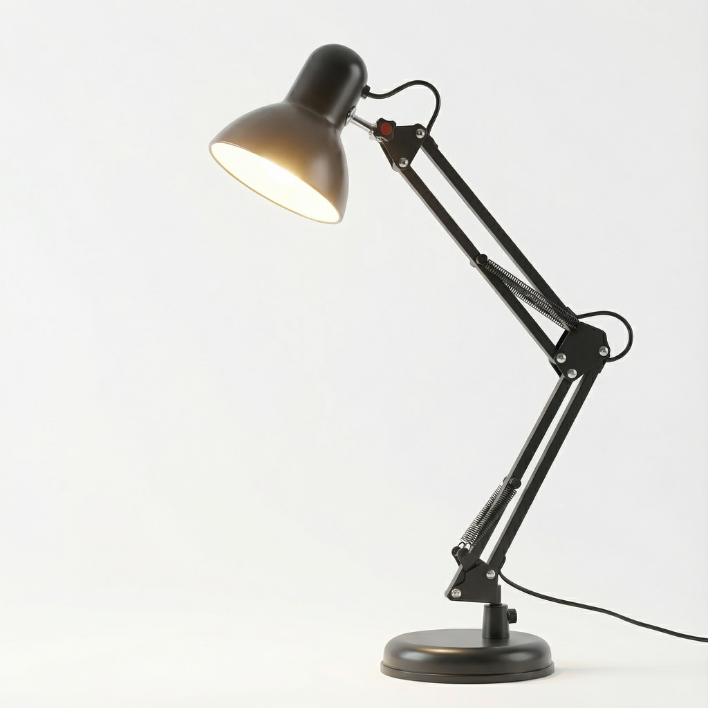 Adjustable Long-Arm Desk Lamp with Folding Arm